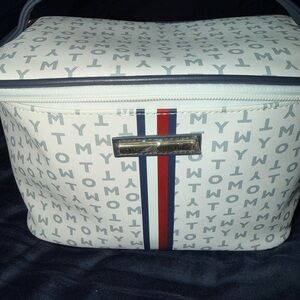 Tommy Hilfiger Monogram White and Navy Bag
